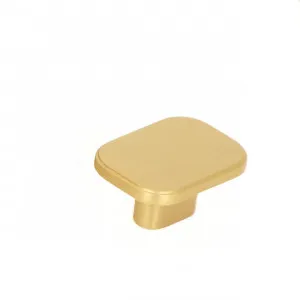 Momo Aspen Solid Brass Knob 40mm In brushed satin brass by Momo Handles, a Cabinet Hardware for sale on Style Sourcebook
