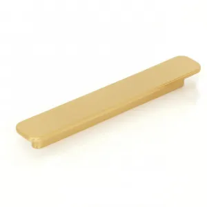 Momo Aspen Solid Brass Pull Handle in Brushed Satin Brass by Momo Handles, a Cabinet Hardware for sale on Style Sourcebook