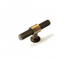 Momo Belgravia Solid Brass T Knob 82mm In Bronze by Momo Handles, a Cabinet Hardware for sale on Style Sourcebook