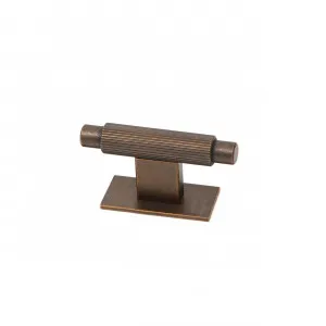 Momo Arpa T Knob and Backplate 70mm In Antique Brass by Momo Handles, a Cabinet Hardware for sale on Style Sourcebook
