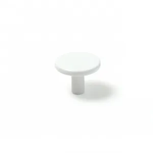 Momo Vena Knob 35mm in Matt White by Momo Handles, a Cabinet Hardware for sale on Style Sourcebook