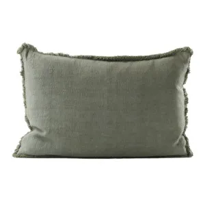 Luca® Boho Linen Cushion - Khaki by Eadie Lifestyle, a Cushions, Decorative Pillows for sale on Style Sourcebook