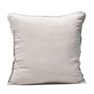 Lynette Boho Velvet Cushion - Silver Grey by Eadie Lifestyle, a Cushions, Decorative Pillows for sale on Style Sourcebook