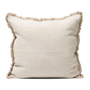 Luca® Boho Linen Cushion - Natural by Eadie Lifestyle, a Cushions, Decorative Pillows for sale on Style Sourcebook