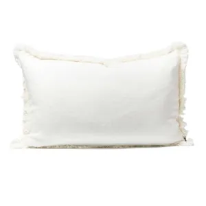 Luca® Boho Linen Cushion - Off White by Eadie Lifestyle, a Cushions, Decorative Pillows for sale on Style Sourcebook