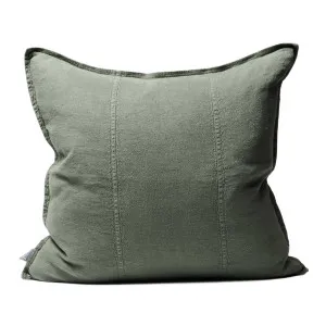 Luca® Linen Cushion - Khaki by Eadie Lifestyle, a Cushions, Decorative Pillows for sale on Style Sourcebook