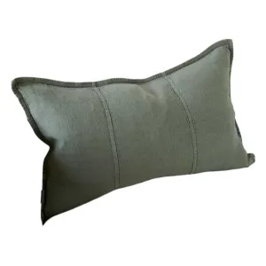 Luca® Linen Cushion - Khaki by Eadie Lifestyle, a Cushions, Decorative Pillows for sale on Style Sourcebook