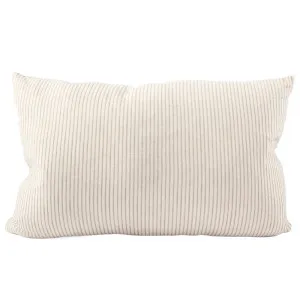 Marina Cushion - Off White w' Silver Grey Stripe by Eadie Lifestyle, a Cushions, Decorative Pillows for sale on Style Sourcebook