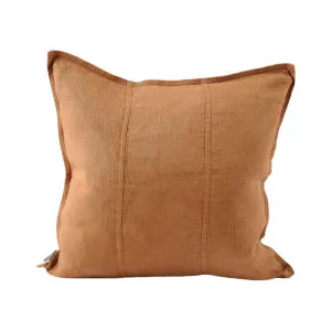 Luca® Linen Cushion - Nutmeg by Eadie Lifestyle, a Cushions, Decorative Pillows for sale on Style Sourcebook