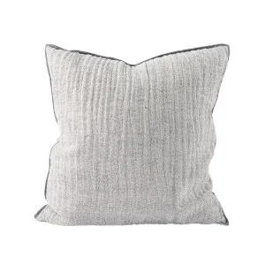 Cristal Linen Cushion - Soft Ink/Ink by Eadie Lifestyle, a Cushions, Decorative Pillows for sale on Style Sourcebook