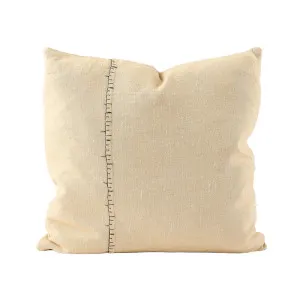 Ella Linen Cushion - Butter/Slate  by Eadie Lifestyle, a Cushions, Decorative Pillows for sale on Style Sourcebook