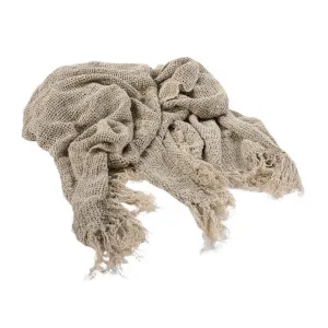 Coco Linen Throw - Natural by Eadie Lifestyle, a Throws for sale on Style Sourcebook