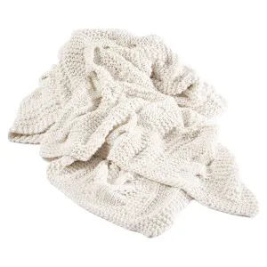 Heirloom Handwoven Throw - Off White by Eadie Lifestyle, a Throws for sale on Style Sourcebook