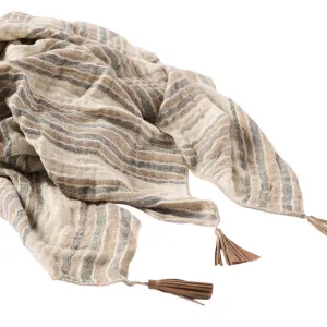 Jeo Linen Throw by Eadie Lifestyle, a Throws for sale on Style Sourcebook