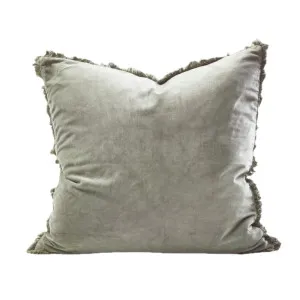 Lynette Boho Velvet Cushion - Pistachio by Eadie Lifestyle, a Cushions, Decorative Pillows for sale on Style Sourcebook