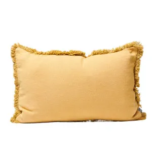 Luca® Boho Linen Cushion - Turmeric by Eadie Lifestyle, a Cushions, Decorative Pillows for sale on Style Sourcebook