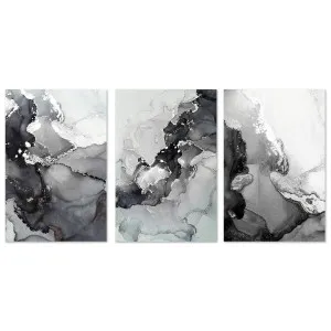 Silver Swirl, Style A, B & C, Set Of 3 by Gioia Wall Art, a Prints for sale on Style Sourcebook