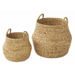Enlai 2 Piece Water Hyacinth Basket Set by Amalfi, a Baskets & Boxes for sale on Style Sourcebook
