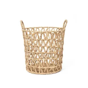 Woodstock Seagrass Round Basket, Medium by Wicka, a Baskets & Boxes for sale on Style Sourcebook