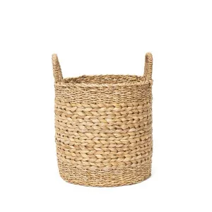 Marbella Seagrass & Water Hyacinth Round Basket, Small by Wicka, a Baskets & Boxes for sale on Style Sourcebook