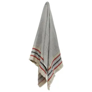 Hazera Linen Throw, 130x170cm, Grey by French Country Collection, a Throws for sale on Style Sourcebook