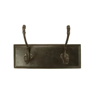 Nozay Iron Double Wall Hook by French Country Collection, a Wall Shelves & Hooks for sale on Style Sourcebook