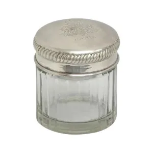 Boulaur Metal & Glass Cannister, Large by French Country Collection, a Decorative Boxes for sale on Style Sourcebook