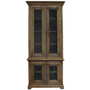 Hutch Reclaimed Elm Timber 4 Door Display Cabinet by Provencal Treasures, a Cabinets, Chests for sale on Style Sourcebook