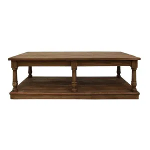 Rhone Reclaimed Elm Timber Coffee Table, 140cm by Provencal Treasures, a Coffee Table for sale on Style Sourcebook