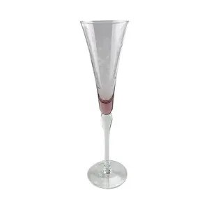 Baccala Etched Champagne Glass, Pink by French Country Collection, a Champagne Glasses for sale on Style Sourcebook