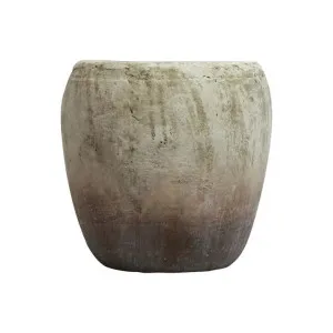 Marron Cement Planter Vase, Large by Provencal Treasures, a Vases & Jars for sale on Style Sourcebook