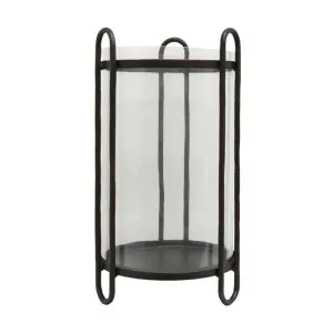 Balizac Iron & Glass Hurricane, Large by French Country Collection, a Lanterns for sale on Style Sourcebook