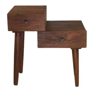 Bethel Mahogany Timber Side Table, Light Brown by Chateau Legende, a Side Table for sale on Style Sourcebook
