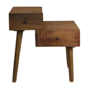 Bethel Mahogany Timber Side Table, Teak by Chateau Legende, a Side Table for sale on Style Sourcebook