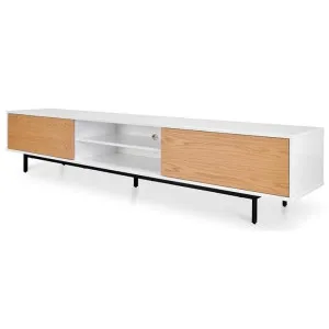 Blake 2.3m Wooden TV Entertainment Unit - Lowline - Natural - Last One by Interior Secrets - AfterPay Available by Interior Secrets, a Entertainment Units & TV Stands for sale on Style Sourcebook