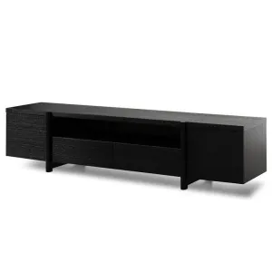 New York Lowline 2.1m Wooden TV Entertainment Unit - Black Oak by Interior Secrets - AfterPay Available by Interior Secrets, a Entertainment Units & TV Stands for sale on Style Sourcebook