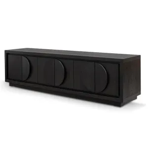 Bonnie 2m Wooden TV Entertainment Unit - Textured Espresso Black by Interior Secrets - AfterPay Available by Interior Secrets, a Entertainment Units & TV Stands for sale on Style Sourcebook