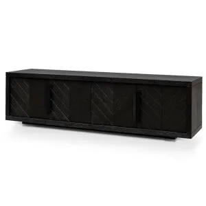 Miriam 180cm Oak TV Entertainment Unit - Textured Espresso Black by Interior Secrets - AfterPay Available by Interior Secrets, a Entertainment Units & TV Stands for sale on Style Sourcebook