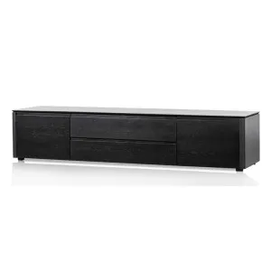 Norris 2m Entertainment TV Unit with Middle Drawer - Black Oak by Interior Secrets - AfterPay Available by Interior Secrets, a Entertainment Units & TV Stands for sale on Style Sourcebook