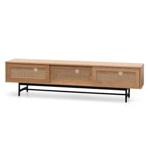 Debora 2m Natural Oak TV Entertainment Unit - Rattan Doors by Interior Secrets - AfterPay Available by Interior Secrets, a Entertainment Units & TV Stands for sale on Style Sourcebook