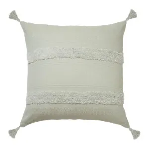 Accessorize Indra Tassel Grey 65x65cm European Cushion by null, a Cushions, Decorative Pillows for sale on Style Sourcebook