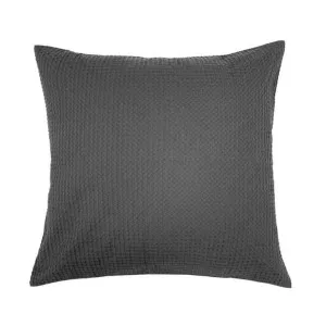 Bambury Melville Charcoal European Pillowcase by null, a Cushions, Decorative Pillows for sale on Style Sourcebook