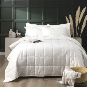 Ddecor Home Willow White 500 Thread Count Jacquard Cotton Comforter Set by null, a Quilt Covers for sale on Style Sourcebook