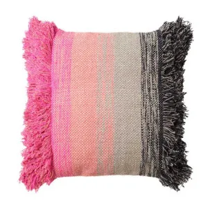 Accessorize Layne Black Dark Pink 45x45cm Filled Cushion by null, a Cushions, Decorative Pillows for sale on Style Sourcebook