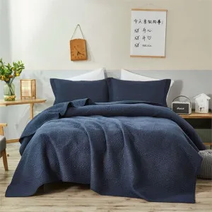 Classic Quilts Diamond Navy Coverlet Set by null, a Quilt Covers for sale on Style Sourcebook