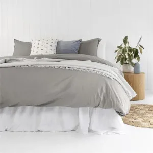 Bambury Temple Organic Cotton Grey Quilt Cover Set by null, a Quilt Covers for sale on Style Sourcebook