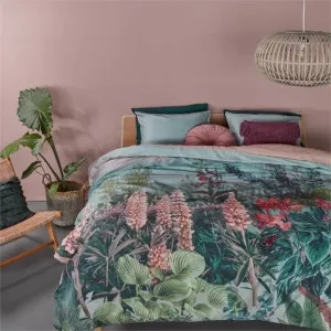 Bedding House Lupine Cotton Green Quilt Cover Set by null, a Quilt Covers for sale on Style Sourcebook