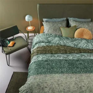 Bedding House Skin Cotton Green Quilt Cover Set by null, a Quilt Covers for sale on Style Sourcebook