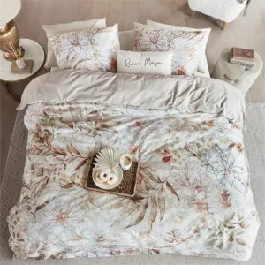 Bedding House Rivièra Maison Everlasting Cotton Natural Quilt Cover Set by null, a Quilt Covers for sale on Style Sourcebook