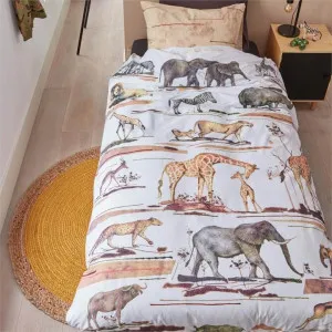 Bedding House Big Five Natural Cotton Quilt Cover Set by null, a Quilt Covers for sale on Style Sourcebook